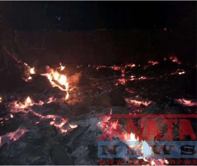  Accidental fire: 14 Cows burned alive in Hubli. 