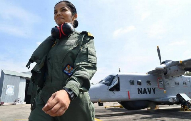 Sub Lieutenant Shivangi creates history as first woman pilot of the Indian navy