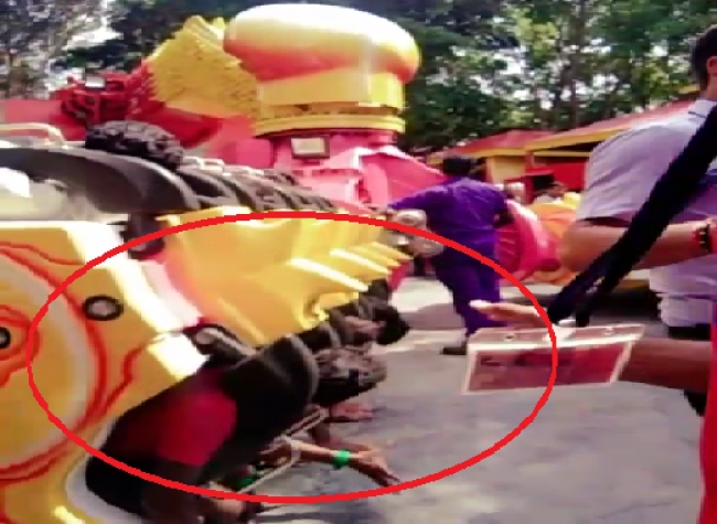 Wonder la amusement park machine crashed : tragedy video gone viral