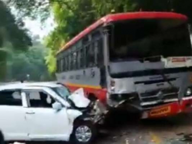 Bus car accident!