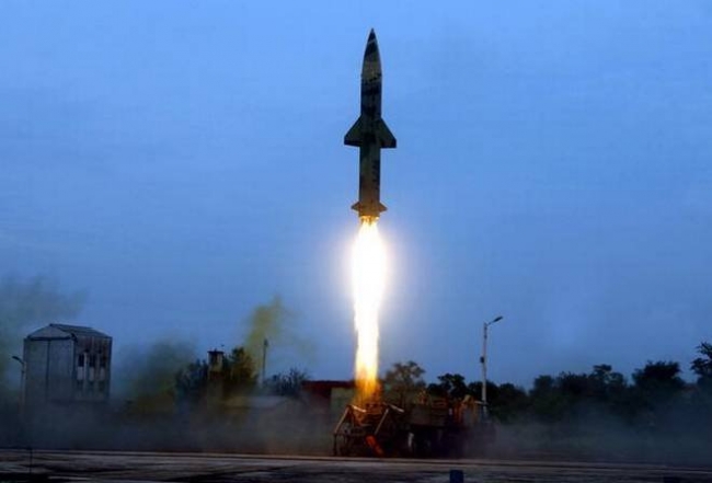 India successfully test-fired two Prithvi-II missile