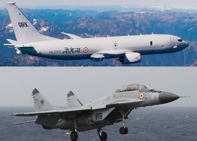 Indian Navy aircraft P8I, MiG29K have been deployed in eastern Ladakh 