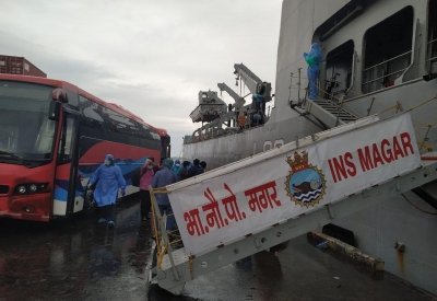 Operation Samudra Setu : Second ship INS-Magar reached Maldives