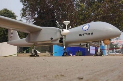 Indigenous prototype drone Rustom-2 flight tested at Chitradurga