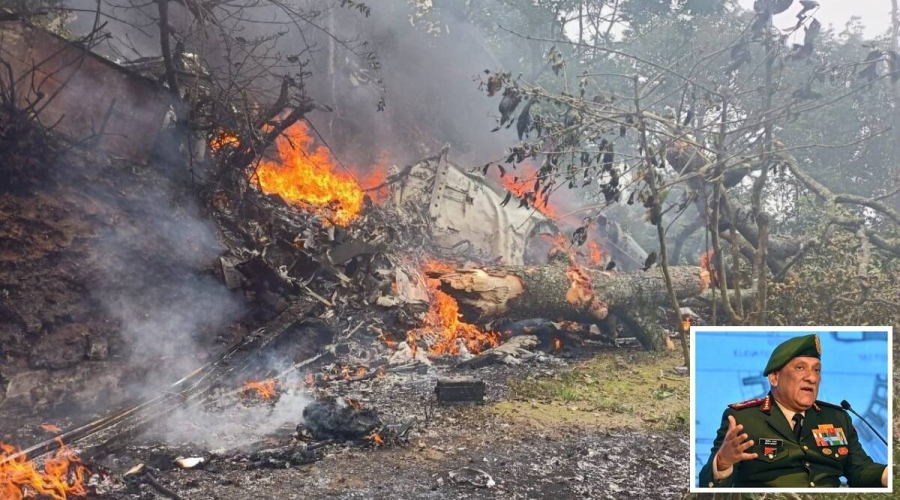 IAF chopper with CDS Bipin Rawat onboard crashes in Tamil Nadus coonoor