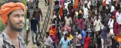  Violence during Bajrang Dal activists funeral in Shivamogga