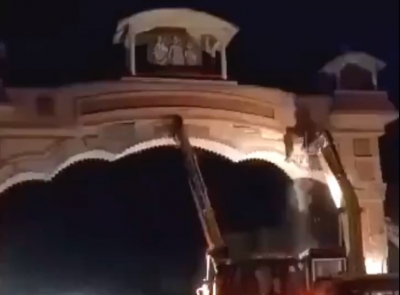  Rajasthan government demolishes Ram-Darbar gate with Sri Rama Murthy - BJP outrage
