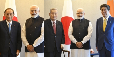 Special meeting with 3 former PMs of Japan with PM Modi