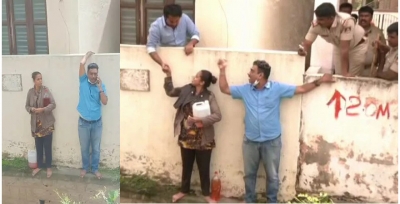 A couple who protested the eviction, threatened to commit suicide with petrol