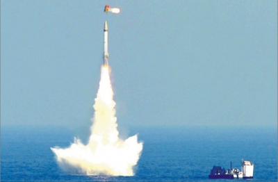 Submarine Launched Ballistic Missile by nuclear submarine INS Arihant successful