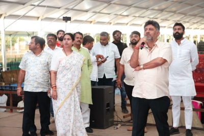 DCM, Minister Hebbalkar inspected the preparations for the launching ceremony of Grilahakshmi Yojana