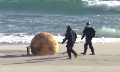  Mysterious metal ball spotted in Japanese beach: Object investigation begins