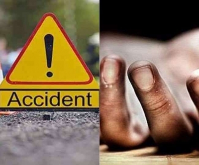 The couple died on the spot when the car fell into a depth of 25 feet while carrying their daughter who had gone abroad