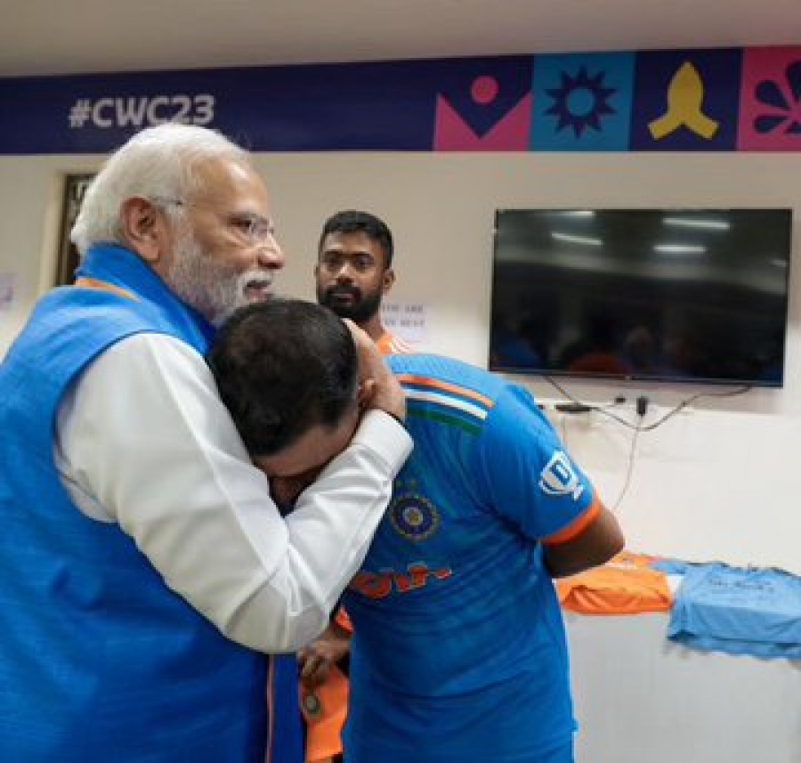 PM Modi visited Indian team dressing room