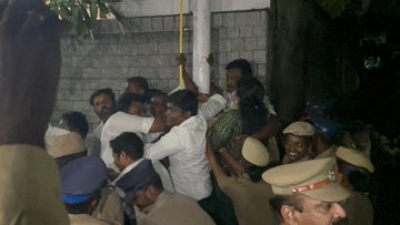  Tamil Nadu DMK Govt Removed BJP Flagpole: Many Injured
