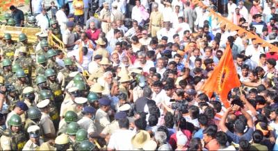  What right does the Congress govt have to remove the Hanuman flag next to the Ram Mandir? - R. Ashoka