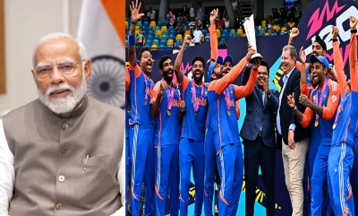 PM Modi congratulated the Indian cricket team for winning th..