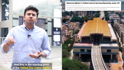 Yellow-line-open-Madi : MP Surya has called on the public to protest tomorrow, July 5.