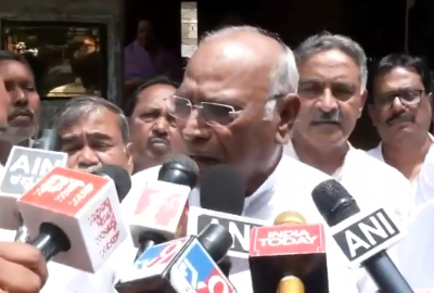 Right to take further action rests with party high command - Mallikarjun Kharge, National President of the Congress Party.