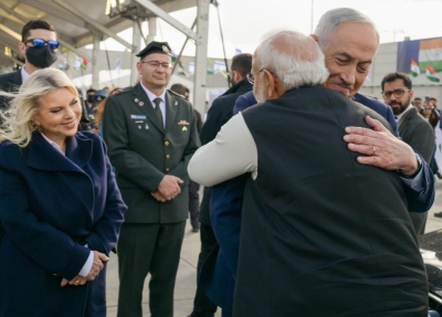 Netanyahu, Sara See Off PM Modi After Two-Day Israel Visit