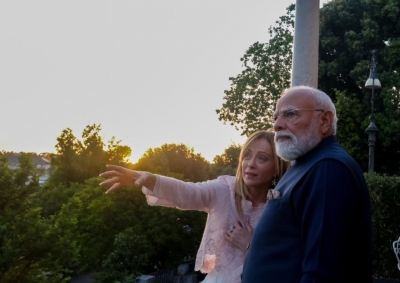 PM Modi Meets Italian PM Giorgia Meloni in Rome Ahead of Bilateral Talks